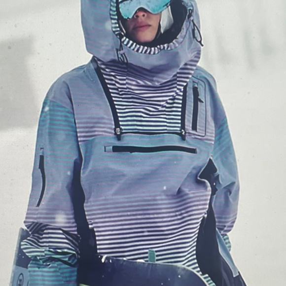 Free People Blizzard Bliss Printed Snowboard Skiing Pullover - Picture 1 of 6